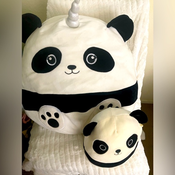 Squishmallows Other - SQUISHMALLOW and Polly PANDA Bundle EUC sanitized and clean20 “ & 8” 🐼new list